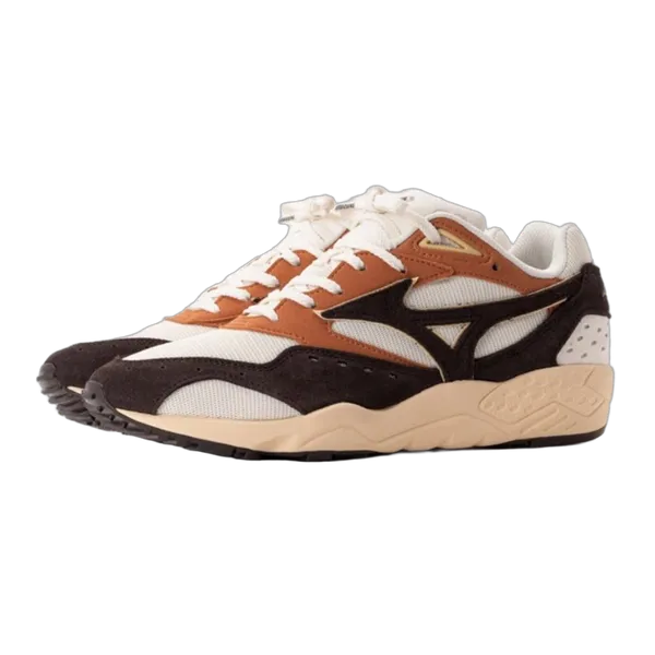 Mizuno Contender D1GA236933 – Pristine Mole Sunburn – Dames & Heren Sneaker – Maat 40 Bruin - Oranje - Beige