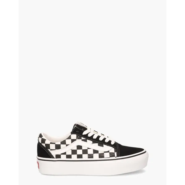 Vans Checkerboard Old Skool Platform Zwart/Wit