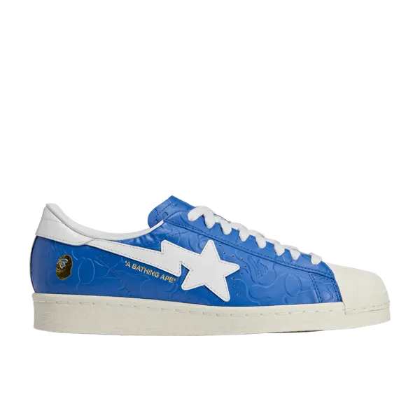 adidas Superstar V x Bape "Blue", vergelijk prijzen bij 2 winkels