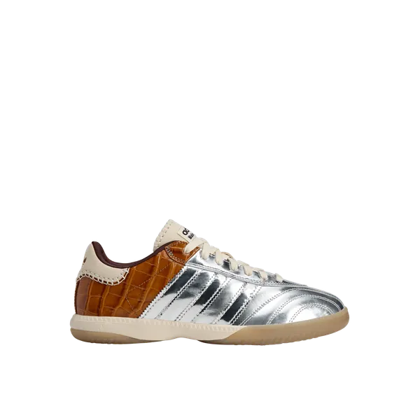 adidas Wales Bonner MN Samba (Silver Metallic/Silver Metallic/Easy Yellow), foto 2 van 2