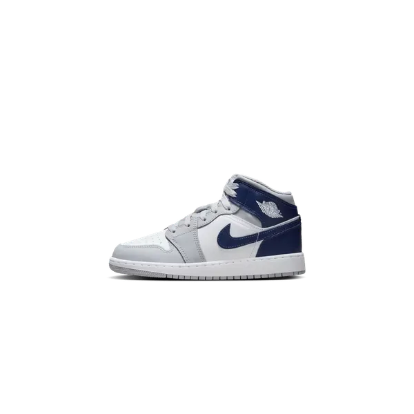 Nike Air Jordan 1 Mid GS 'Wolf Grey & Midnight Navy’