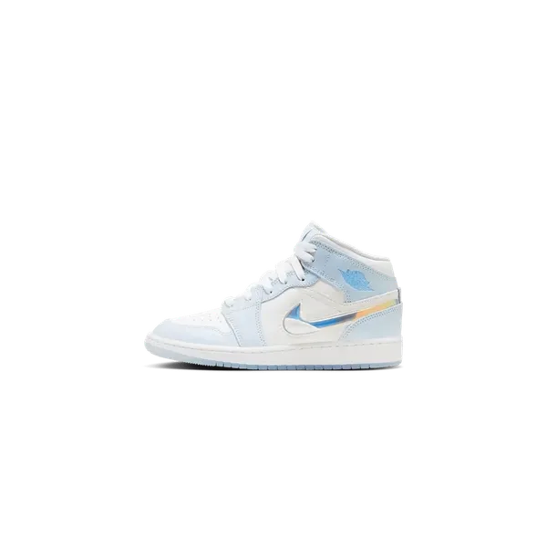 Nike Air Jordan 1 Mid SE GS 'Glitter Swoosh'