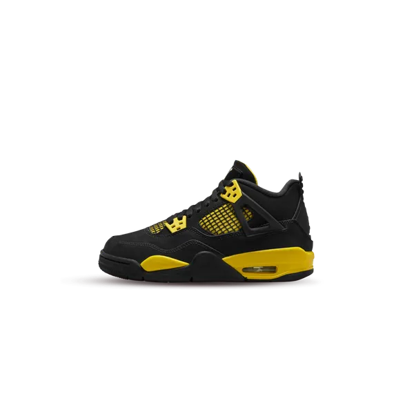 Nike Air Jordan 4 Thunder Zwart/Geel, foto 2 van 2