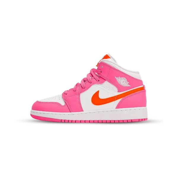 Nike Air Jordan 1 Mid Pinksicle Safety Orange, foto 2 van 2