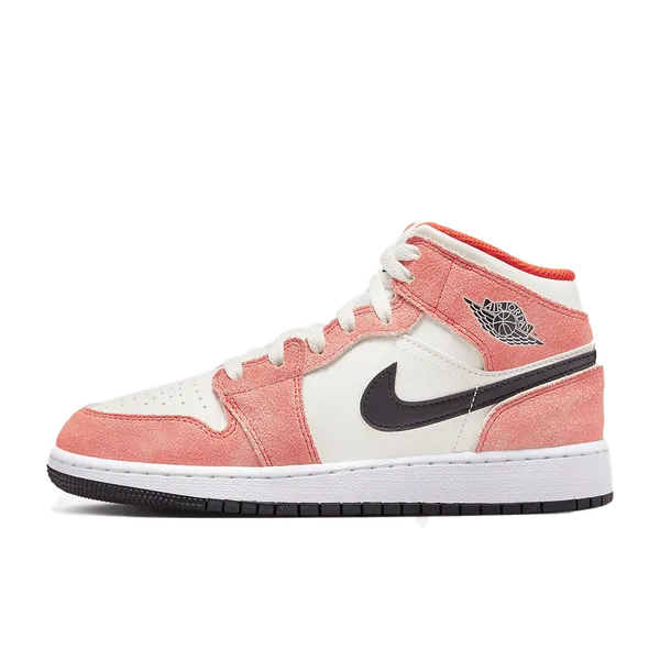 Nike Air Jordan 1 Mid Orange Suede, vergelijk prijzen bij 1 winkel