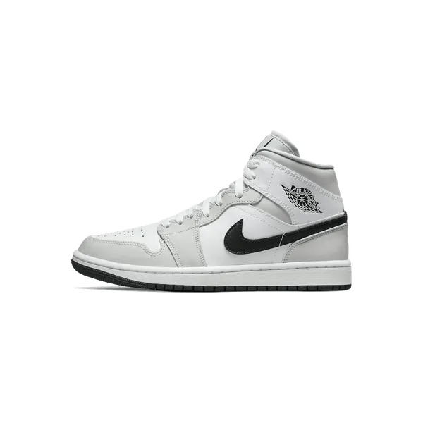 Nike Air Jordan 1 Mid Light Smoke Grey Black (W)