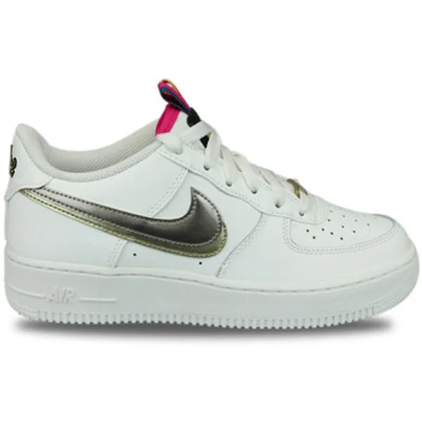 Nike Air Force 1 LV8 Double Swoosh Silver Gold Wit, foto 2 van 2