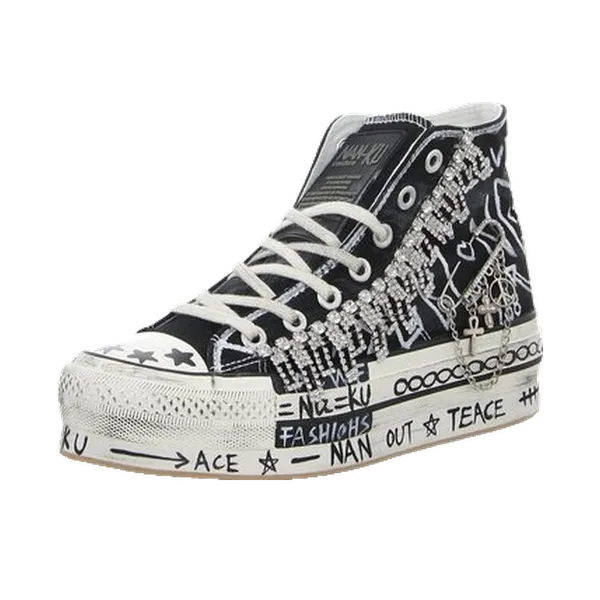 Nan-ku Hoge Sneakers Zwart, vergelijk prijzen bij 1 winkel