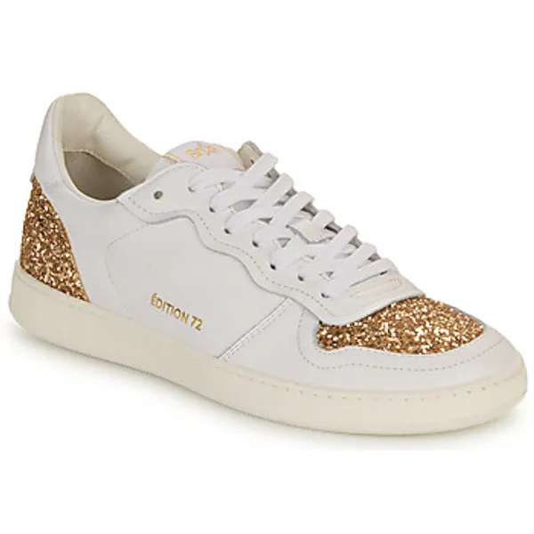 Myma Lage Sneakers Myma 7616MY00-CUIR-BLANC-GLIT-PLATINE — vergelijk prijzen bij 1 winkel