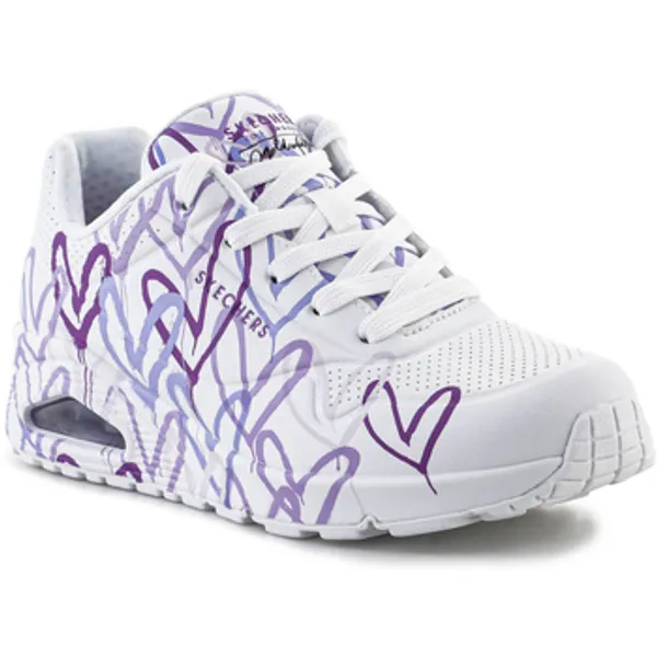 Skechers Lage Sneakers Skechers JGoldcrown Uno Lite - Spread the Love 155507-WLPR