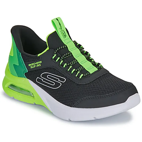 Skechers Slip-Ins: Microspec Max Brisk-Stripe Zwart, vergelijk prijzen bij 1 winkel