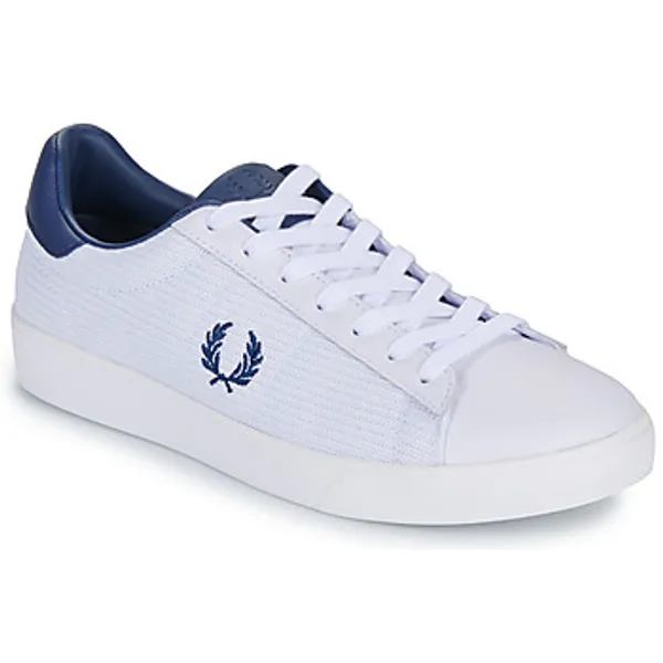 Fred Perry Spencer Mesh Leather Wit, foto 2 van 2