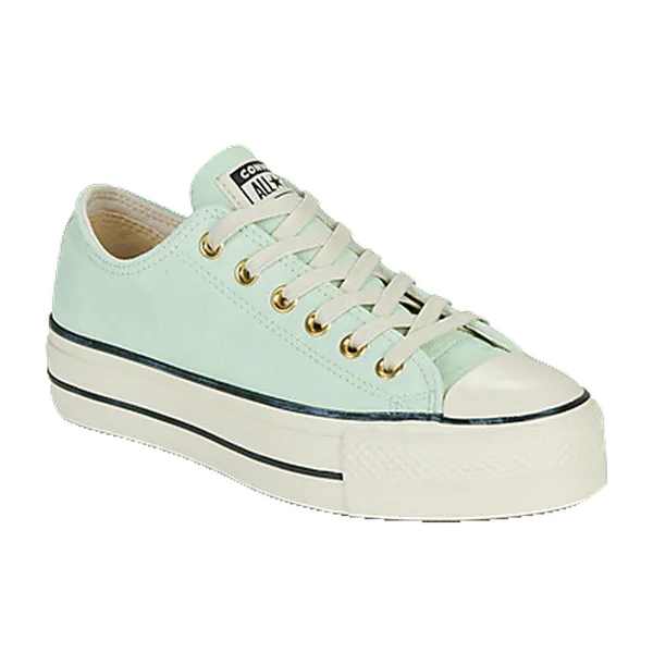 Converse Chuck Taylor All Star Lift Platform Suede Groen, vergelijk prijzen bij 1 winkel