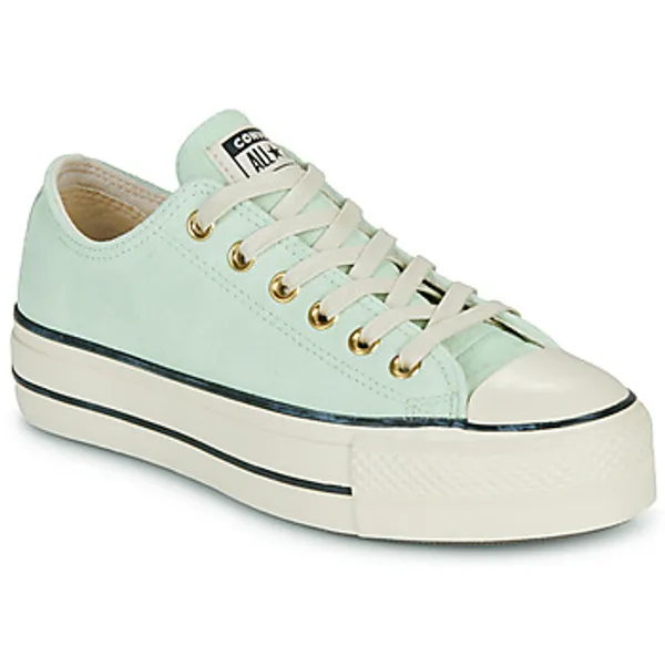 Converse Chuck Taylor All Star Lift Platform Suede Groen, foto 2 van 2
