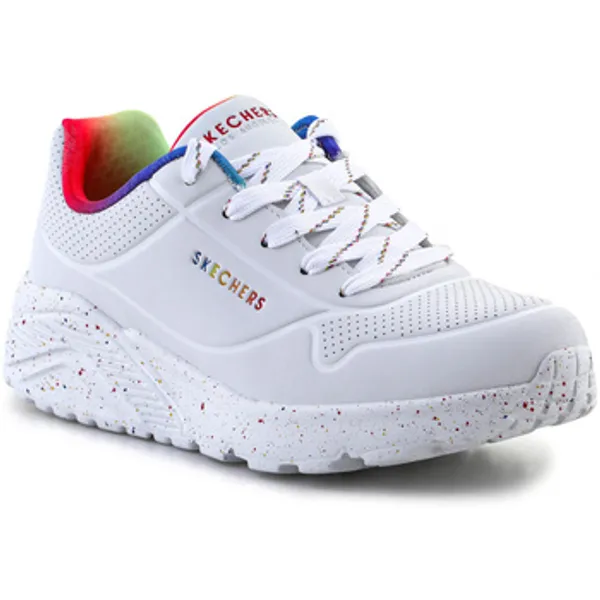 Skechers Uno Lite Rainbow Speckle Wit, foto 2 van 2