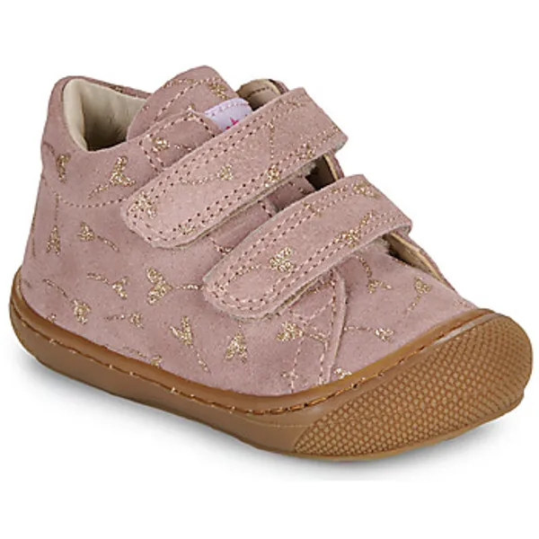 naturino Hoge Sneakers Naturino COCOON VL SUEDE GLITTER FLOWER