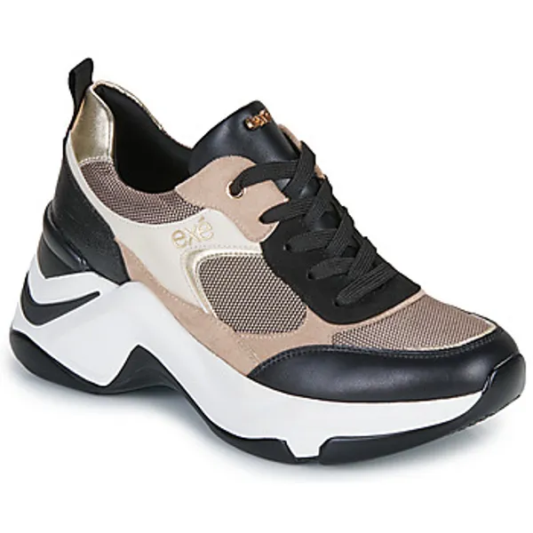 Exé Shoes Lage Sneakers Exé Shoes 106-22WEX123-PU-BLACK-BEIGE — vergelijk prijzen bij 1 winkel