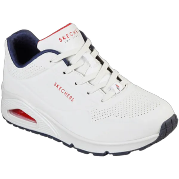 Skechers Lage Sneakers Skechers Uno Stand On Air 73690-WNVR White/Navy/RED