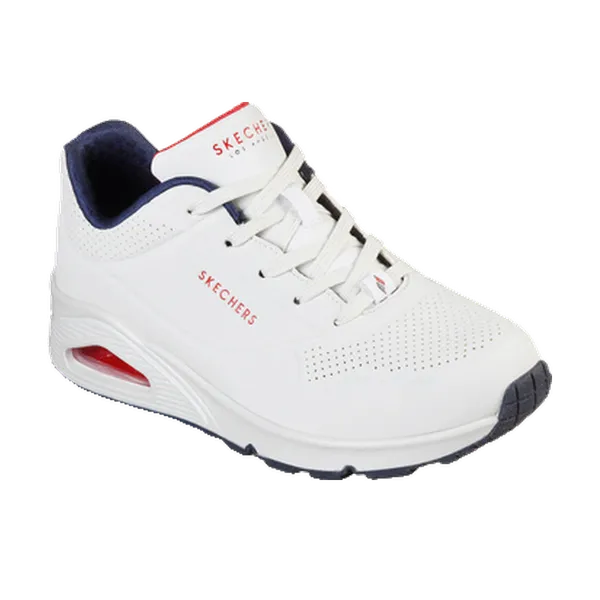 Skechers Uno Stand On Air White/Navy/Red, vergelijk prijzen bij 1 winkel