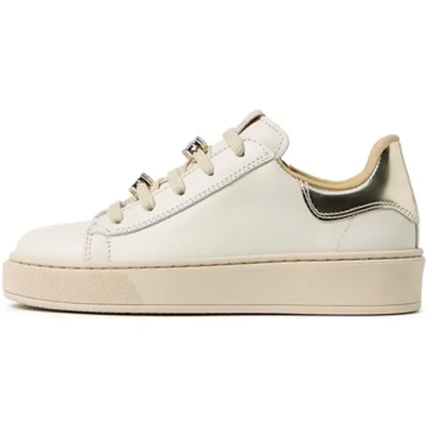 NeroGiardini Lage Sneakers NeroGiardini Perseo T.Brill Platino 6074 Tr Delia Kiabi Gesso