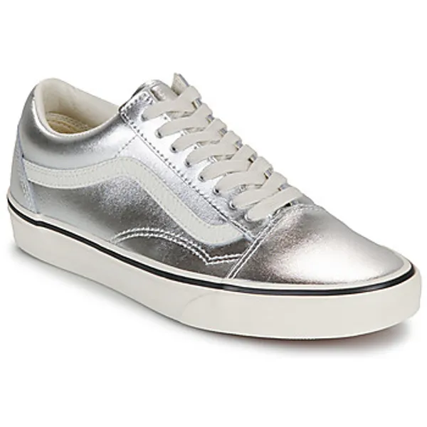 Lage Sneakers Vans Old Skool LEATHER METALLIC SILVER