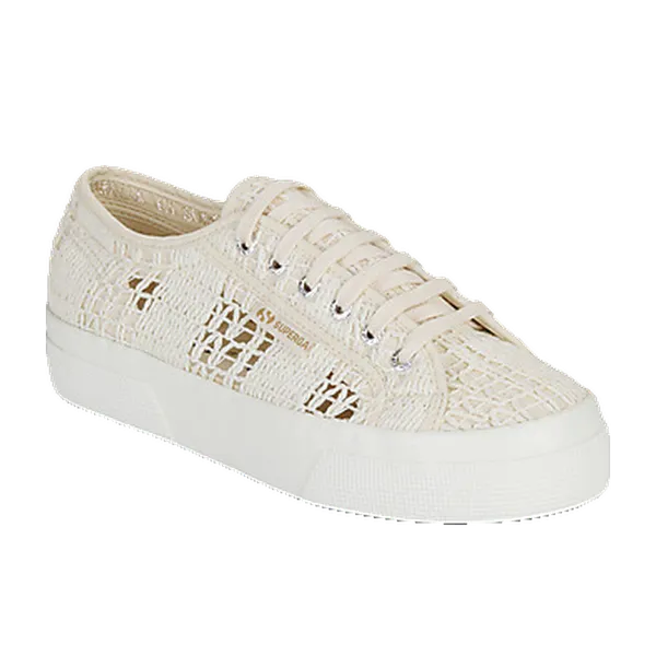 Superga 2740 Platform Crochet Beige, vergelijk prijzen bij 1 winkel