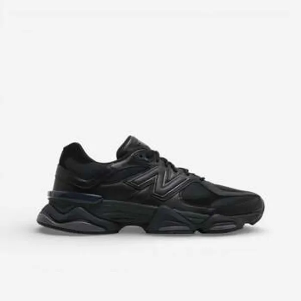 New Balance 9060 Triple Black Leather, foto 2 van 2