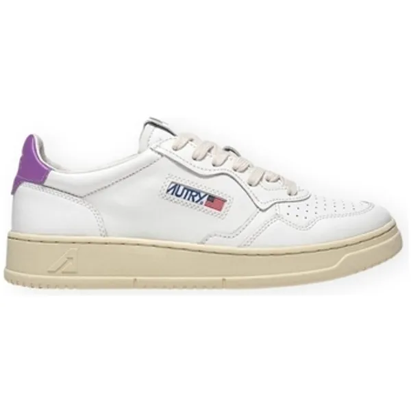 Autry Lage Sneakers Autry Medalist Low Leather W - White/Dewberry