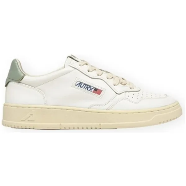 Autry Lage Sneakers Autry Medalist Low Leather W - White/Seagreen