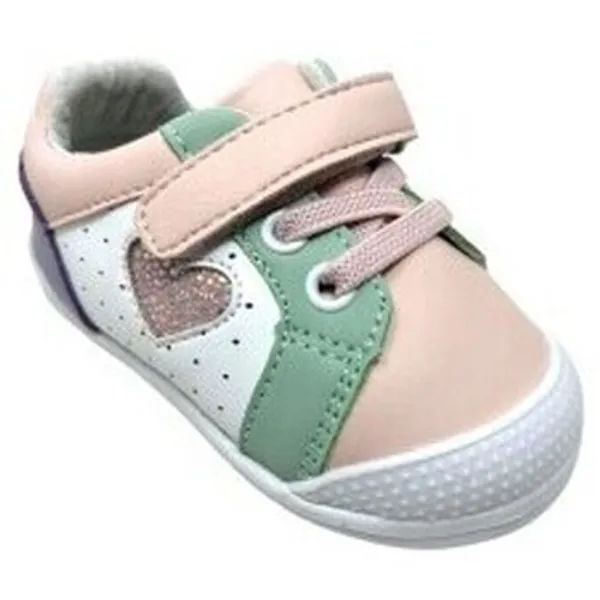 Bubble Bobble Lage Sneakers Bubble Bobble Zapato niña c1648 respetuoso rosa