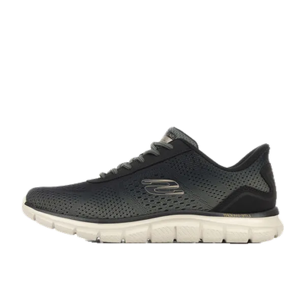 Skechers Track Revno Engineered Mesh Round Stretch Lace Slip Ins Groen, vergelijk prijzen bij 1 winkel