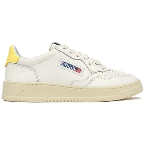 Autry Lage Sneakers Autry Medalist Low Leather W - White/Lemon Meringue
