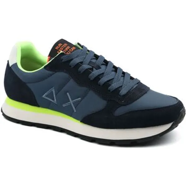 Sun68 Lage Sneakers Sun68 Sneaker Tom Fluo Navy Blauw