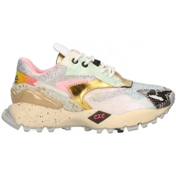 Exé Shoes Lage Sneakers Exé Shoes EXÉ Sneakers 134-8 - Gold/White/Pink Leather — vergelijk prijzen bij 1 winkel