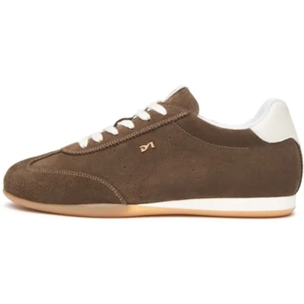 NeroGiardini Lage Sneakers NeroGiardini Velour Velvet Osso 0100 Tr Dogna Ambra/Avori
