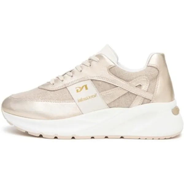NeroGiardini Lage Sneakers NeroGiardini Etoile T.Lino Lurex 06 Beig Velvet Osso 0100 Pu.Bi