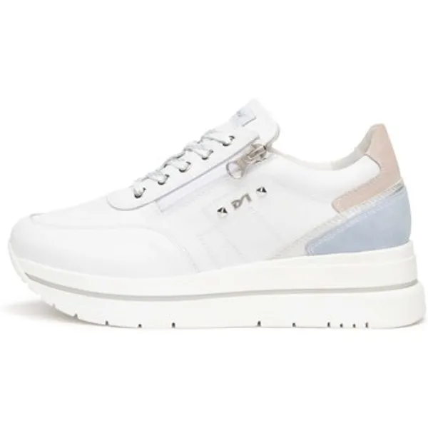 NeroGiardini Lage Sneakers NeroGiardini Skipper Zouk Silver Velour Fiordaliso Velour Femme