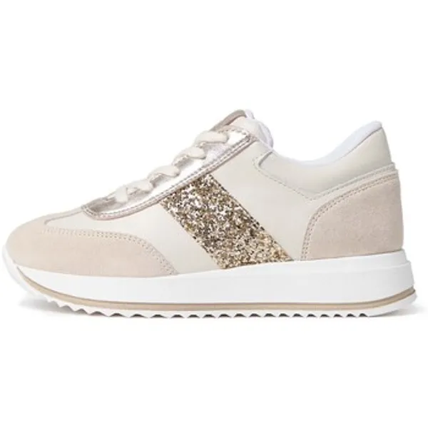 NeroGiardini Lage Sneakers NeroGiardini Velour Perseo Osso Etoile Miele T.Glitter Gr.Top P
