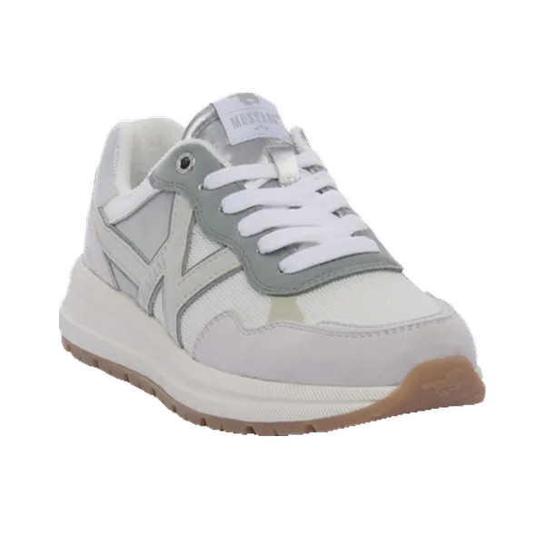 Mustang Lage Sneakers Wit/Mint, vergelijk prijzen bij 1 winkel