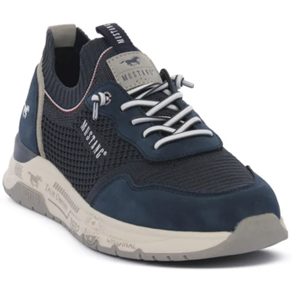 Mustang Lage Sneakers Marineblauw, foto 2 van 2