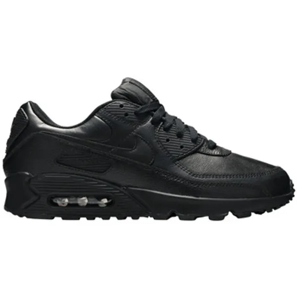 Nike Lage Sneakers Nike Air Max 90 Leather Triple Black