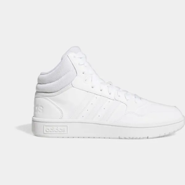 Adidas Hoge Sneakers adidas Hoops 3.0 Mid Classic Cloud White Dash Grey (Women's)