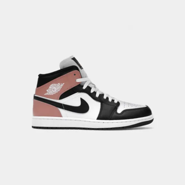 Nike Hoge Sneakers Nike Jordan 1 Mid White Rust Pink Black