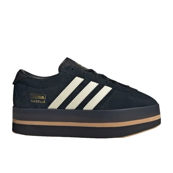 adidas Gazelle Stack Core Black Cream White Gum, vergelijk prijzen bij 2 winkels