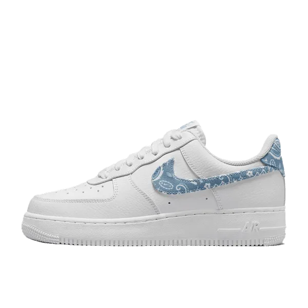Nike Air Force 1 '07 Essential White Worn Blue Paisley, vergelijk prijzen bij 2 winkels