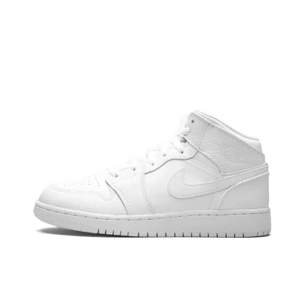 Air Jordan 1 Mid Triple White (GS), vergelijk prijzen bij 2 winkels