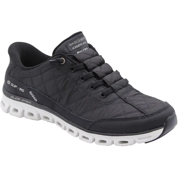 Skechers Skechers Dames Slip-ins Glide-Step Cozy Fit Sneaker At Ease 104556 BKNT