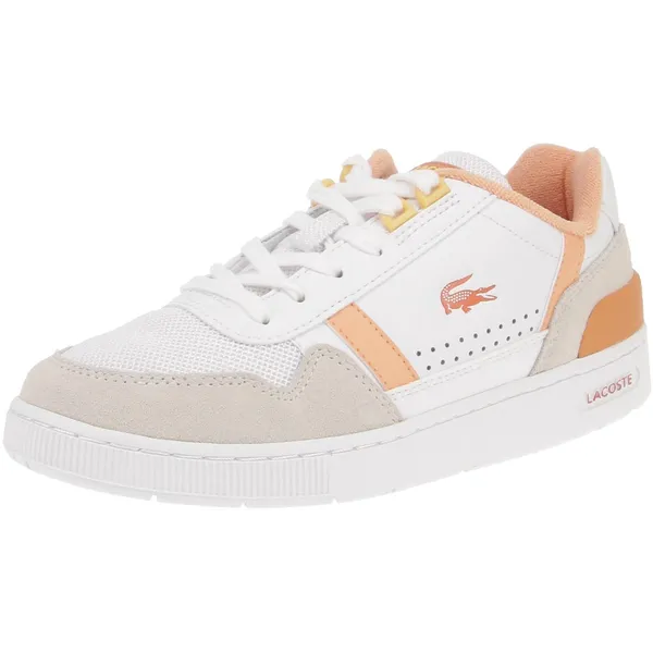 Lacoste Lacoste 47SFA0063 T-Clip 124 4 SFA - Damesschoenen Sneaker - 1T2-WHT-Lt.Org