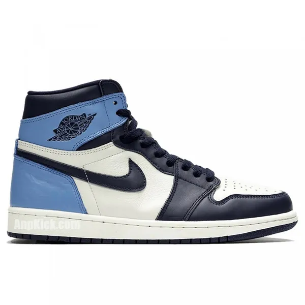 Nike Nike Jordan 1 Retro High Obsidian - Sneaker - Blauw/Wit - Maat 40 - Limited edition