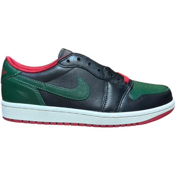 Nike Air Jordan 1 Retro Low OG Zwart/Groen/Rood, foto 2 van 2